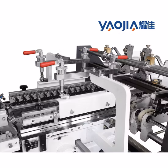 Yaojia Yjc-1200 Folder Gluing Machine Produce Crash Lock Wine Box Folding Carton Pasting Forming Machine Pizza Box Folding Gluing Machine